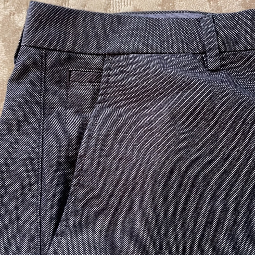 Banana Republic Navy Blue Textured Chinos